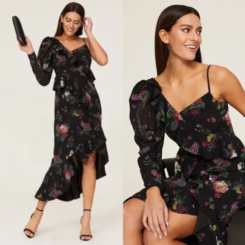 AMUR Pasqualena One Shoulder Dress